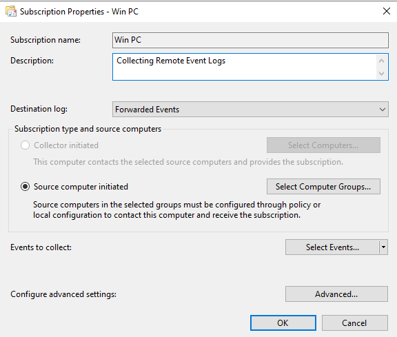 Select Computer Groups